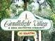 Candlelight Village community sign indicates deed restricted community with a no soliciting policy at 952 Coachlight Ln, Brooksville, FL 34601