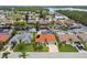 Waterfront homes with boat docks line the canals in this sunny, residential aerial view at 9921 San Mateo Way, Port Richey, FL 34668