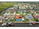 Waterfront pool home featuring solar panels and a private dock, nestled in a tranquil coastal community at 9921 San Mateo Way, Port Richey, FL 34668