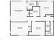 This floor plan shows the bedrooms, bathrooms, closets, and storage areas on the second floor at 10091 Bannister St, Spring Hill, FL 34608