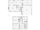 This floor plan shows the rooms and layout of the home's first and second floor at 10091 Bannister St, Spring Hill, FL 34608