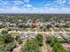 Neighborhood aerial view showcasing the property among well-maintained homes and streets at 10124 Heathcliff St, Spring Hill, FL 34608