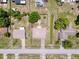 Aerial view of the home displaying the roof and surrounding community at 10124 Heathcliff St, Spring Hill, FL 34608