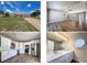 Real estate collage showcasing the exterior, living area, kitchen, and bathroom at 10124 Heathcliff St, Spring Hill, FL 34608