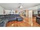 Spacious open concept living area flows seamlessly into the modern kitchen and dining area at 1071 Lexington Ct, Largo, FL 33771