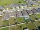 Aerial view of fenced backyards with a playground and swimming pool, perfect for outdoor entertaining and Gathering fun at 1098 Old Windsor Way, Spring Hill, FL 34609