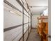 Attached garage interior with shelving at 1131 Bentley Ave, Spring Hill, FL 34608