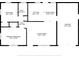 Detailed floor plan showing layout of bedrooms, bathrooms, kitchen, living room, dining area, hall, and garage at 11524 Meadow Dr, Port Richey, FL 34668