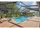 Relaxing screened-in pool and spa with a spacious deck area perfect for outdoor entertaining at 12295 Clarendon Ct, Spring Hill, FL 34609