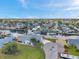 Beautiful aerial view of waterfront property with docks and boat access at 13836 Darlene Ave, Hudson, FL 34667