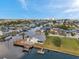 Waterfront home boasts a private dock, boat lift, and scenic canal access to the Gulf of Mexico at 13836 Darlene Ave, Hudson, FL 34667