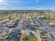 Waterfront home features convenient canal access, a private dock, and serene water views from above at 13836 Darlene Ave, Hudson, FL 34667