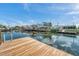 Waterway view from a private backyard dock at 13836 Darlene Ave, Hudson, FL 34667