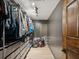 Spacious walk-in closet with custom shelving, ample storage, and track lighting at 14000 Lugano Ct, Hudson, FL 34669