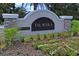 Talavera community sign with beautiful flowers and landscaping at 18558 Cortes Creek Blvd, Spring Hill, FL 34610