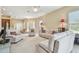 Spacious living room featuring neutral color scheme, plush seating, and bright natural light at 20820 Amanda Oak Ct, Land O Lakes, FL 34638