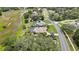 Overhead view of a beautiful residential home with a swimming pool and conservation view at 364 Waterfall Dr, Spring Hill, FL 34608