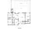 Floor plan showcasing the layout of the home, including bedrooms, kitchen, living room, and swimming pool at 364 Waterfall Dr, Spring Hill, FL 34608