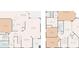 Detailed floor plan showcasing the layout of the bedrooms, kitchen, living room, and bathrooms at 4481 Birchfield Loop, Spring Hill, FL 34609