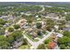 Birds eye view of the neighborhood showing surrounding streets and green lawns at 5502 Bluejay Ln, Tampa, FL 33625