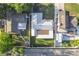Overhead shot showing the house's layout, neighboring yards, and street access at 5520 Fulmar Dr, Tampa, FL 33625