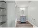 Stylish bathroom featuring a modern vanity, tiled shower, and new fixtures for a comfortable experience at 5724 Casson Ave, New Port Richey, FL 34652
