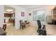 Home office space with tile flooring and neutral tones at 6019 Wyoming Ave, New Port Richey, FL 34653