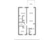Detailed floor plan showcasing the layout of the home, including bedrooms, living areas, and kitchen at 7122 Barclay Ave # B, Spring Hill, FL 34609