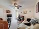 Bedroom with seating and desk at 7135 Trenton Pl, New Port Richey, FL 34653