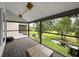 Relax on this screened porch with creek views, perfect for enjoying nature and the outdoors at 7135 Trenton Pl, New Port Richey, FL 34653
