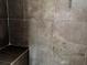Corner shower with modern tiling at 723 W Bayshore Dr, Tarpon Springs, FL 34689