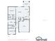 Detailed floorplan layout showcasing bedrooms, living spaces, kitchen, and garage dimensions at 758 Alpine Thistle Dr, Brooksville, FL 34604