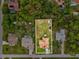 Bird's-eye view of the property with a large backyard, highlighting the home's location at 8324 Nightingale Rd, Weeki Wachee, FL 34613