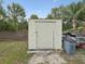 Outdoor backyard shed for storing tools and equipment at 8324 Nightingale Rd, Weeki Wachee, FL 34613