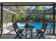 Relaxing view of the pool and foliage at 9195 Bay Dr, Spring Hill, FL 34608