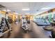 Bright fitness center with modern exercise equipment and large windows overlooking the grounds at 1009 Almondwood Dr, Trinity, FL 34655