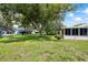 Expansive lawn with mature trees surrounds the homes in this quiet residential neighborhood at 11621 Pear Tree Dr, New Port Richey, FL 34654