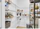 Walk-in pantry with custom shelving to provide organized storage at 11876 Ranchers Gap Dr, Odessa, FL 33556