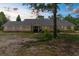 Serene single-story home with a lush front yard, beautiful twilight sky, and well-lit facade at 14645 Spellman Ct, Spring Hill, FL 34610