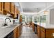 Spacious kitchen offering an island, breakfast nook, and stainless steel appliances at 14645 Spellman Ct, Spring Hill, FL 34610