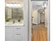 Well-lit bathroom with double vanity and modern fixtures at 15004 Middle Fairway Dr, Spring Hill, FL 34609