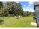 Backyard with a fire pit and chairs at 22850 Skyview Cir, Brooksville, FL 34602