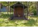 View of chicken coop in backyard at 22850 Skyview Cir, Brooksville, FL 34602
