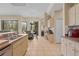 View of the kitchen, breakfast nook, and entryway at 22850 Skyview Cir, Brooksville, FL 34602