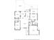 Detailed floor plan of the home layout, showing room dimensions, and spatial relationships for an overview of the property at 2295 Rio Cir, Spring Hill, FL 34608