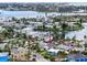 Scenic aerial view of a property nestled amidst lush greenery and waterways at 336 Boca Ciega Dr, Madeira Beach, FL 33708
