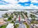 Coastal community aerial showcasing waterfront living and boat docks at 336 Boca Ciega Dr, Madeira Beach, FL 33708