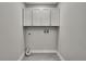 Functional laundry room with upper cabinets, offering plenty of storage space at 4360 Talco Ave, Spring Hill, FL 34609