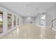 Finished basement with access to the backyard and laundry room at 4439 Reeves Rd, New Port Richey, FL 34652