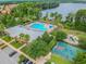 Community amenities including a pool, playground, tennis court and lake access at 9309 Edistro Pl, New Port Richey, FL 34654